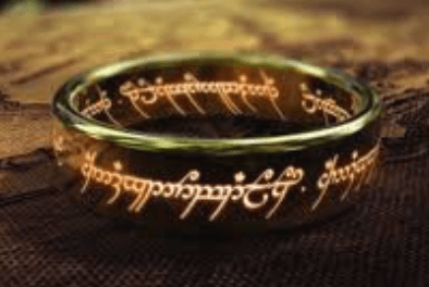 Image of the One Ring from Lord of the Rings